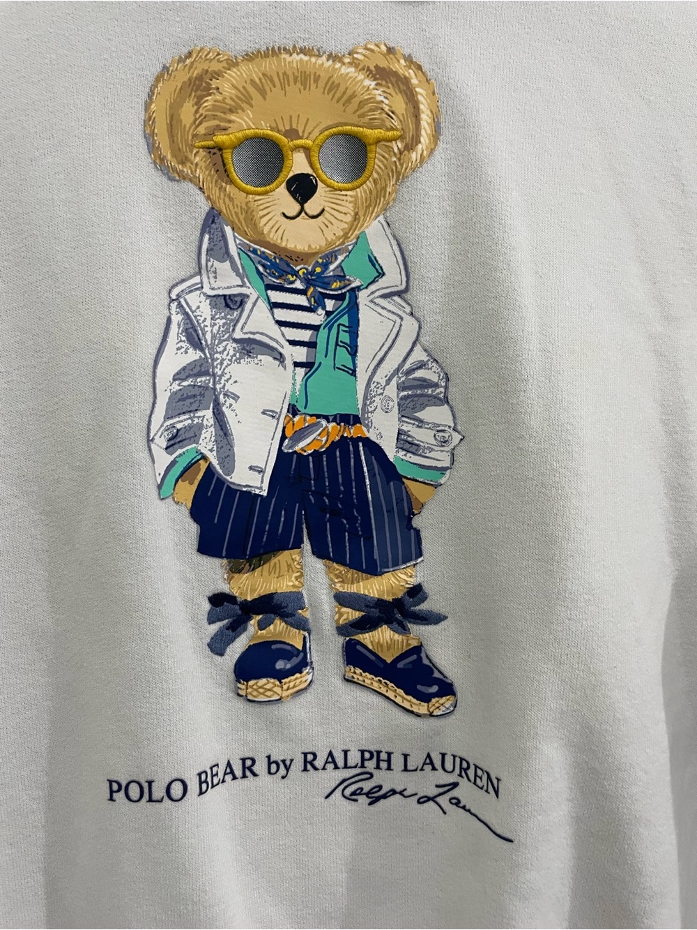 Polo Ralph Lauren Bear Sweatshirt Preppy Classic Hooded Old Money Designer - Picture 2 of 7